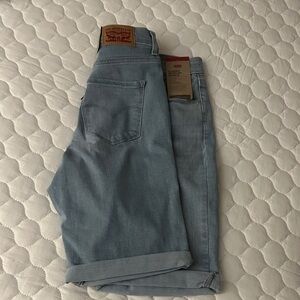Levi's Sky Blue Denim Classic Bermuda Shorts